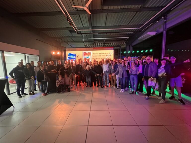 Soirée des bénévoles du Tour du lac à la concession Toyota, sponsor de la course